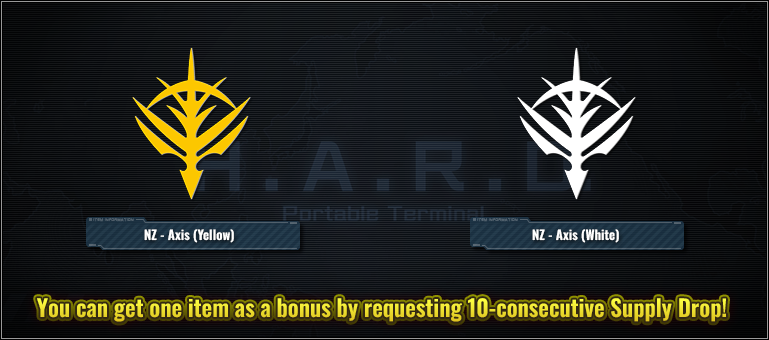 Bonus-Marks NZ Axis Gelb und Weiß