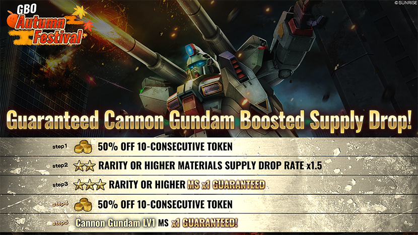 Cannon Gundam Guaranteed Boosted Supply Drop